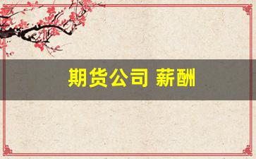 期货公司 薪酬(期货公司薪资)_https://www.dcjwmf.com_郑商所_第1张